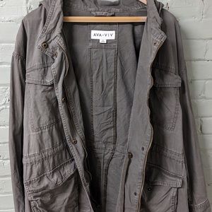 Women’s olive 4X canvas coat